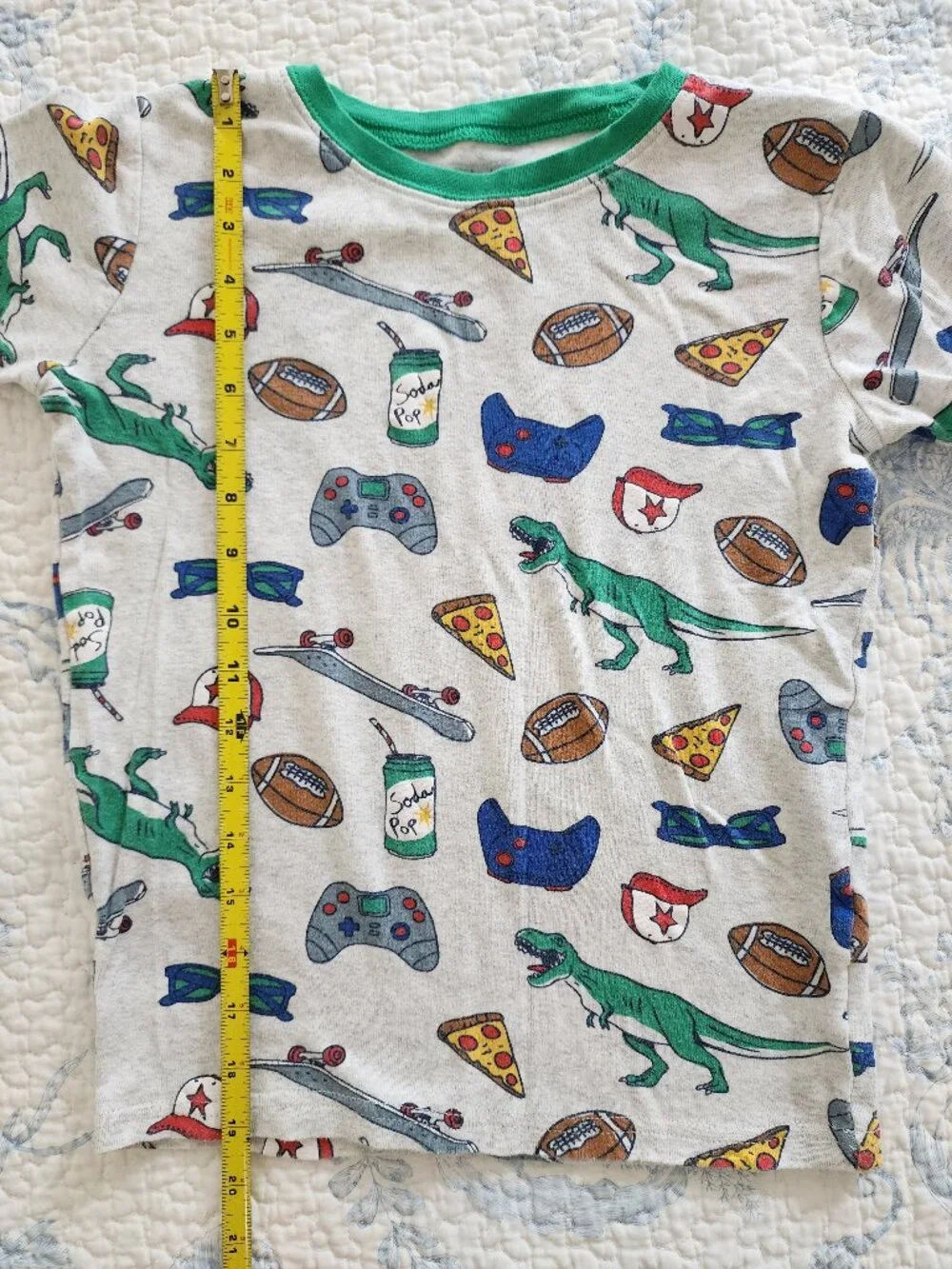 Lot of 3 Carter’s Boys Pajama Sets Size 14 - Gaming, Ninjas & Sports / Dino